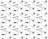 Personalised Spider Spiders Birthday Wrapping Paper 24 x 32in/610 x 810mm - Large Sheet