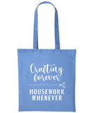 Crafting Tote Bag Cotton Shopper CRAFTERS CRAFT Personalised Text Reusable